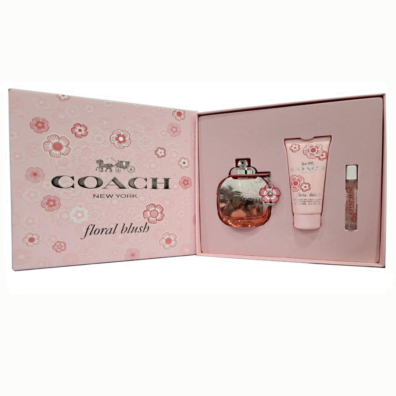 Coach Floral Blush EDP 3 PCS Gift Set For Women fragrances4ever